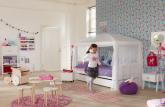 Lifetime 4 in 1 Kinderbett mit White/Pink Himmel 